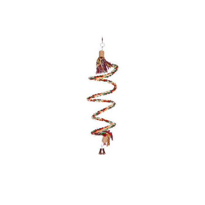 Spiral Colour Rope Bird Toy