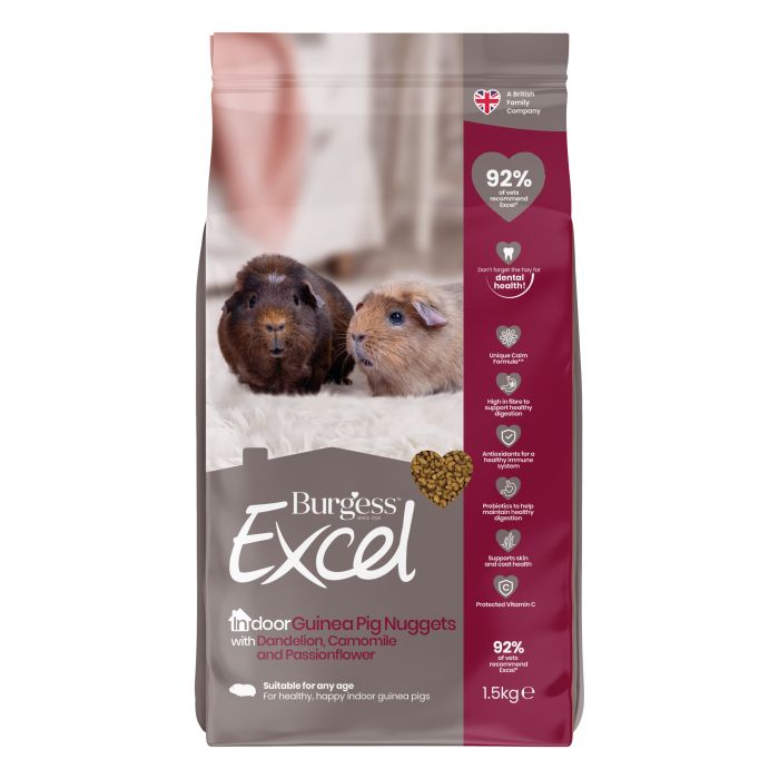 Burgess Excel Indoor Guinea Pig Food 1.5kg