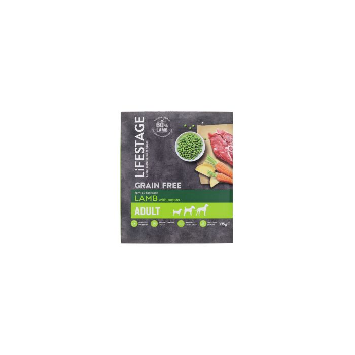 Lifestage Grain Free Adult Lamb And Potato Dog Food 395g