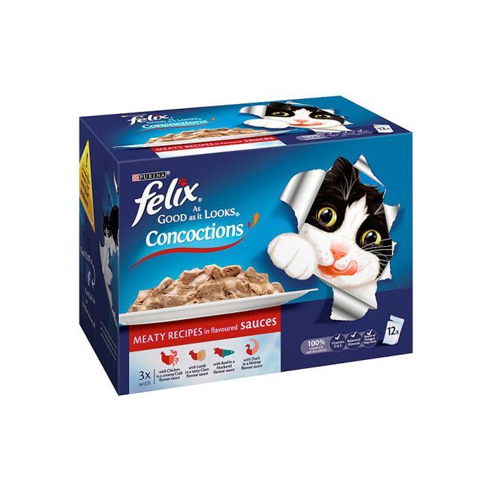 Felix As Good As It Looks Concoctions Meaty Recipes 12x100g