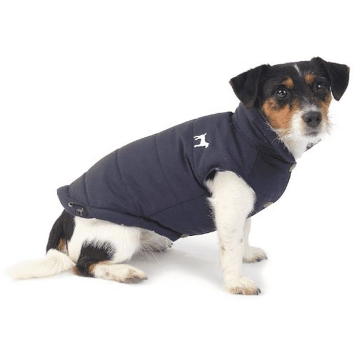 House of Paws Navy Fleece Lined Gilet 45cm
