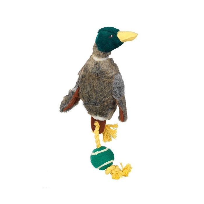 House of Paws Plush Duck Rope Tail & Ball