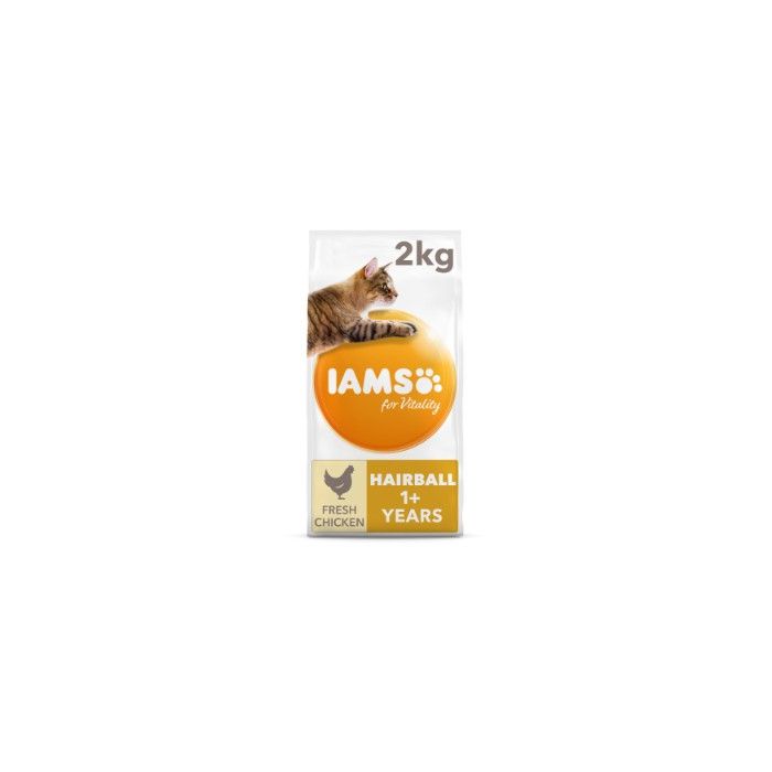 Iams Cat Food Adult Hairball Control 2kg