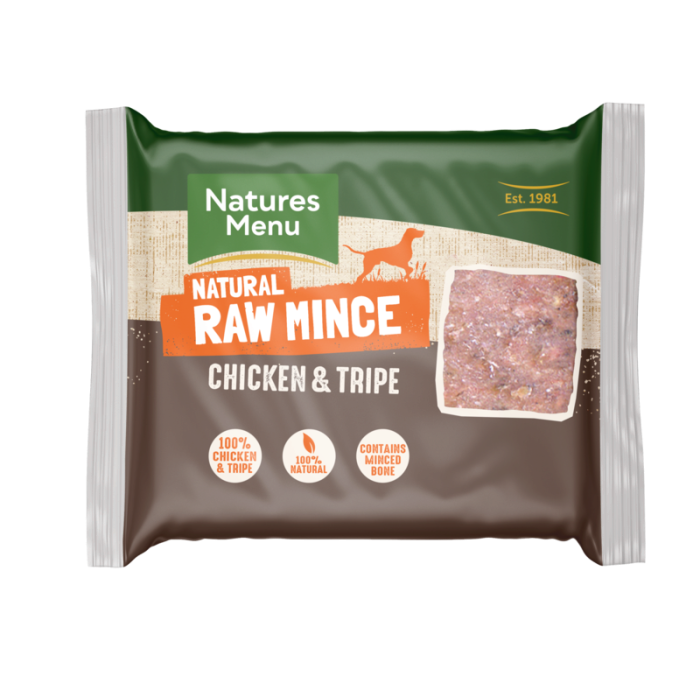 Natures Menu Frozen Chicken And Tripe Raw Dog Food 12 x 400g