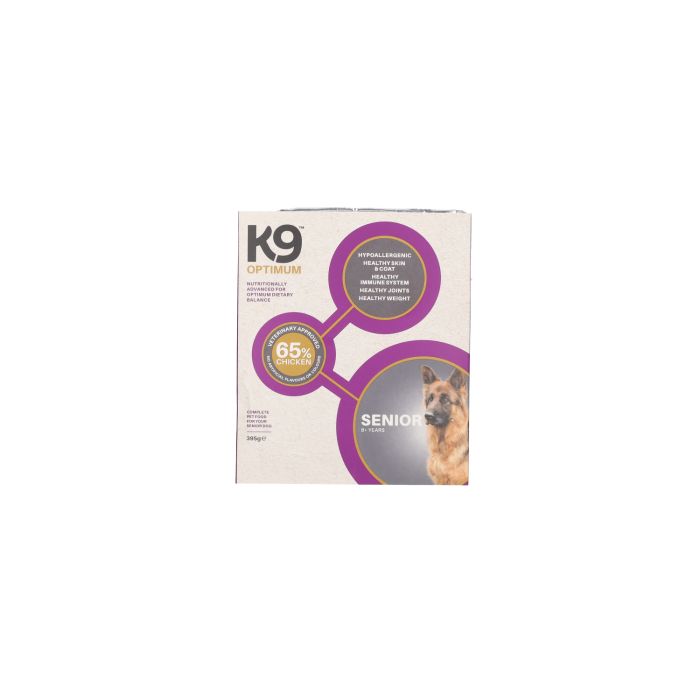 K9 Senior Dog Food Chicken Tray 395g