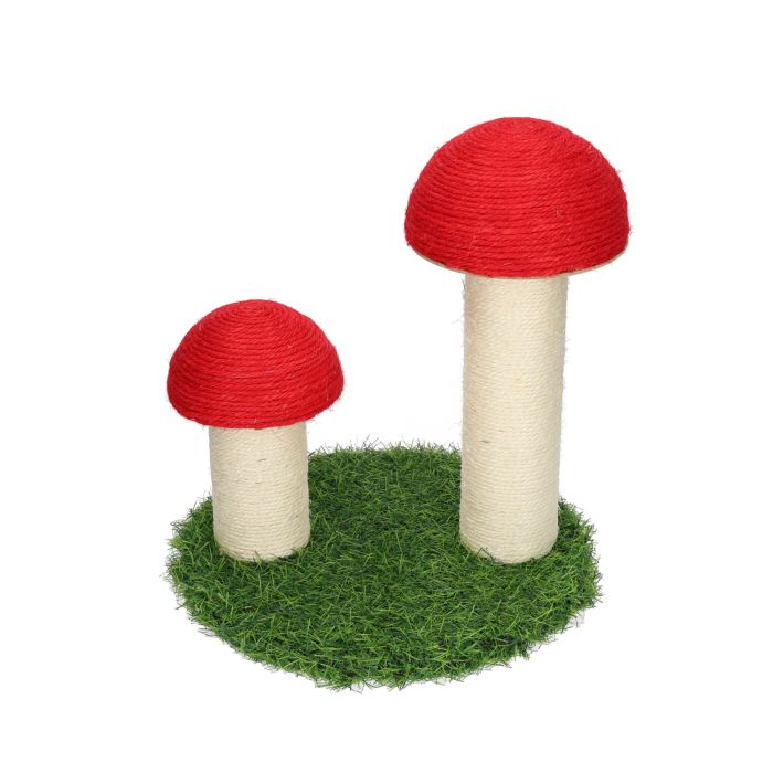 Rufus & Rosie Twin Mushroom Kitty Scratching Post