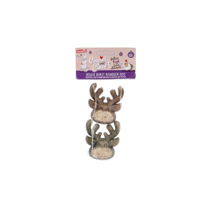 Rosewood Veggie Burst Reindeer Duo Rabbit Treats