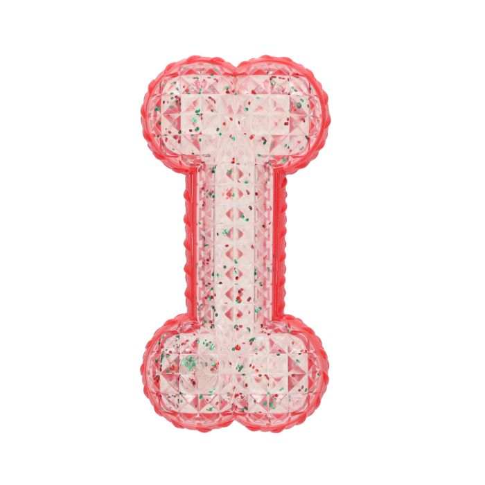 Rufus & Rosie TPR Glitter Bone Dog Toy