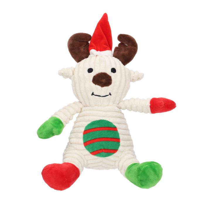 Rufus & Rosie Reindeer Bear Plush Dog Toy