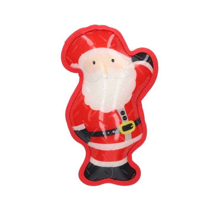 Rufus & Rosie Tough Trim Christmas Santa Dog Toy