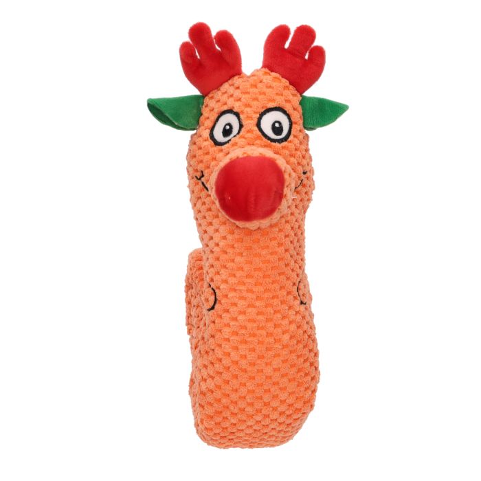 Rufus & Rosie Snuffle Rolled Reindeer Toy for Dogs