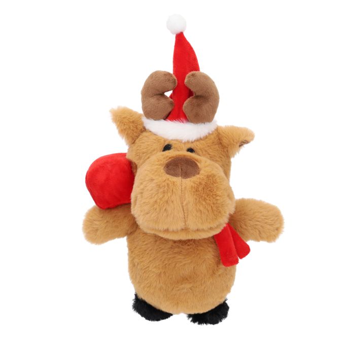 Rufus & Rosie Santa Reindeer Plush Dog Toy