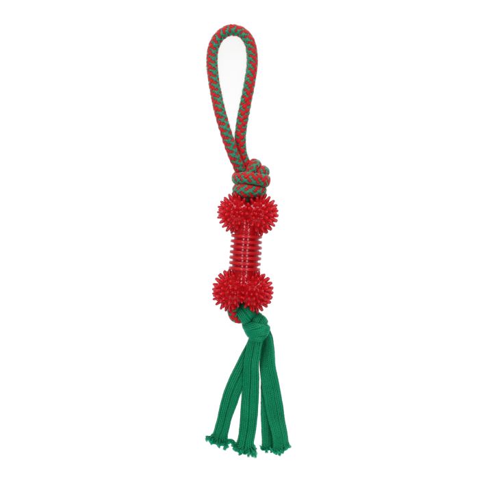 Rufus & Rosie Christmas Bone Tug Rope Dog Toy
