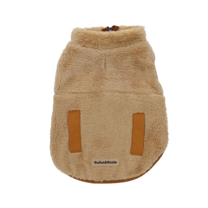Rufus & Rosie Beige Teddy Dog Fleece