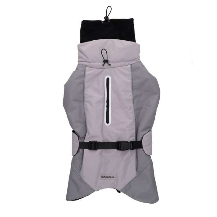 Rufus & Rosie Padded Dog Grey Overcoat