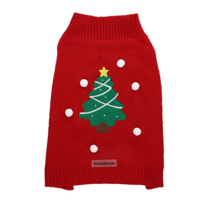 Rufus & Rosie Christmas Tree Dog Sweater