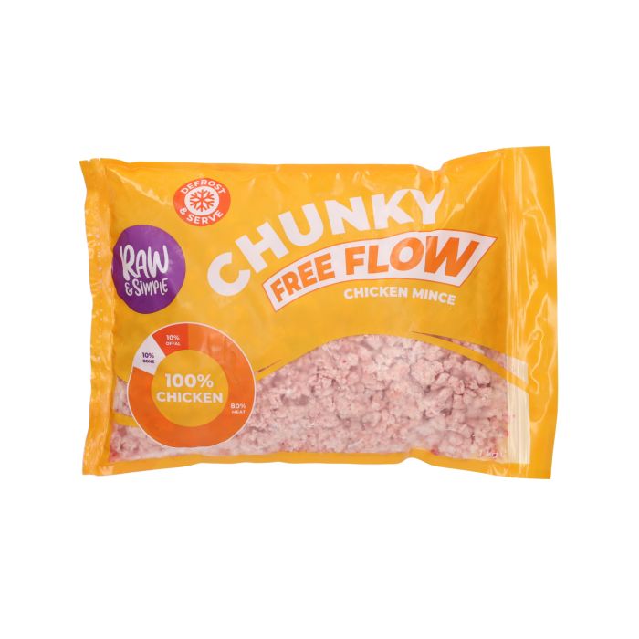 Raw & Simple Free Flow Chicken Raw Dog Food 1kg