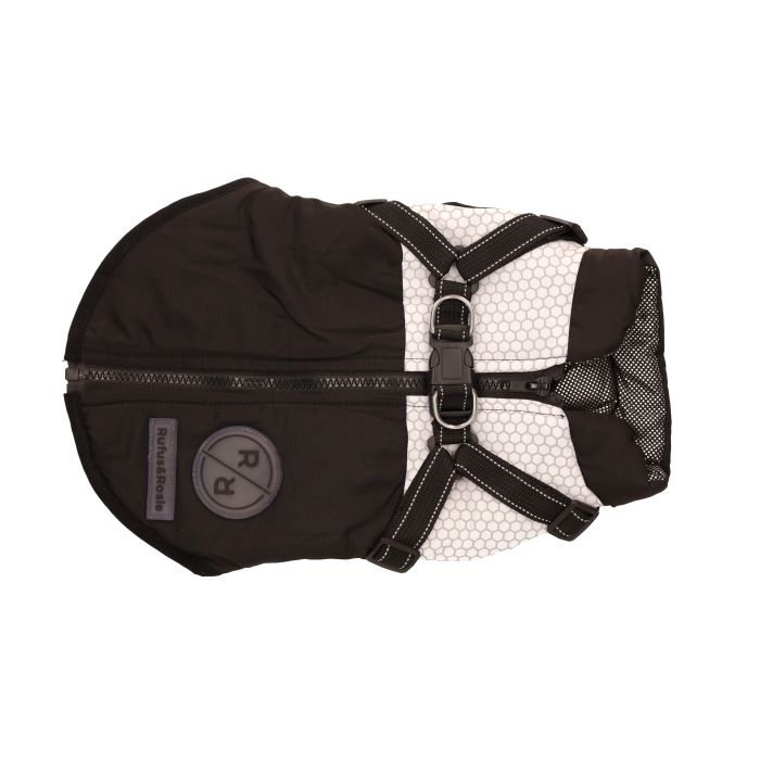 Rufus & Rosie Dog Harness Jacket Black Large