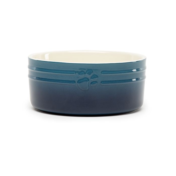 Scruffs Ombre Pet Food Bowl Blue 19cm