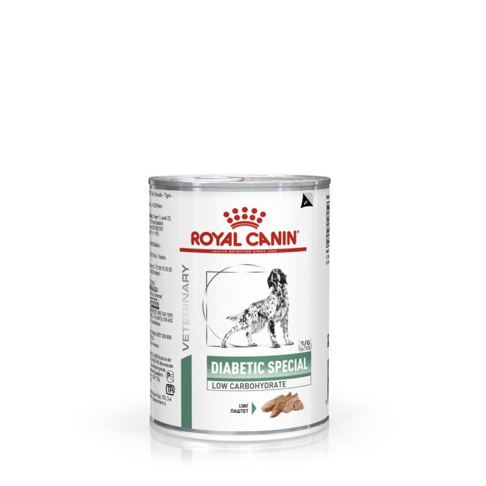 Royal Canin Diabetic Special Low Carbohydrate Adult Wet Dog Food In Loaf 12x410g