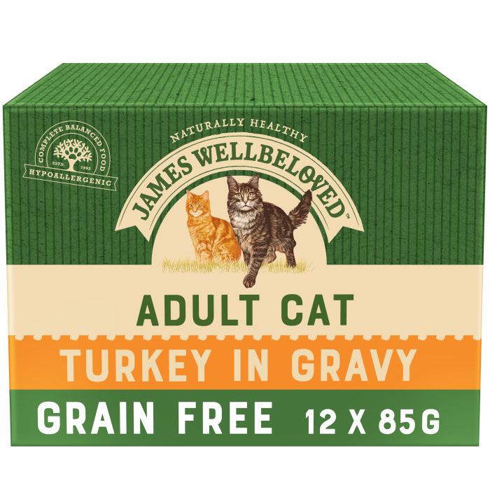 James Wellbeloved Cat Adult Turkey Complete Wet Cat Food Pouches