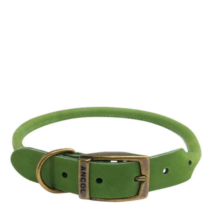 Ancol Round Dog Collar Green Size 7