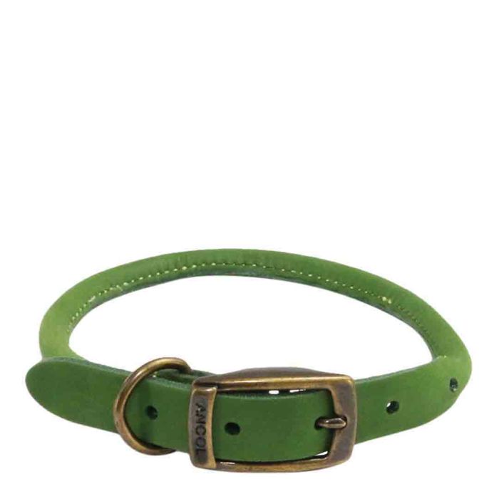 Ancol Round Dog Collar Green Size 6
