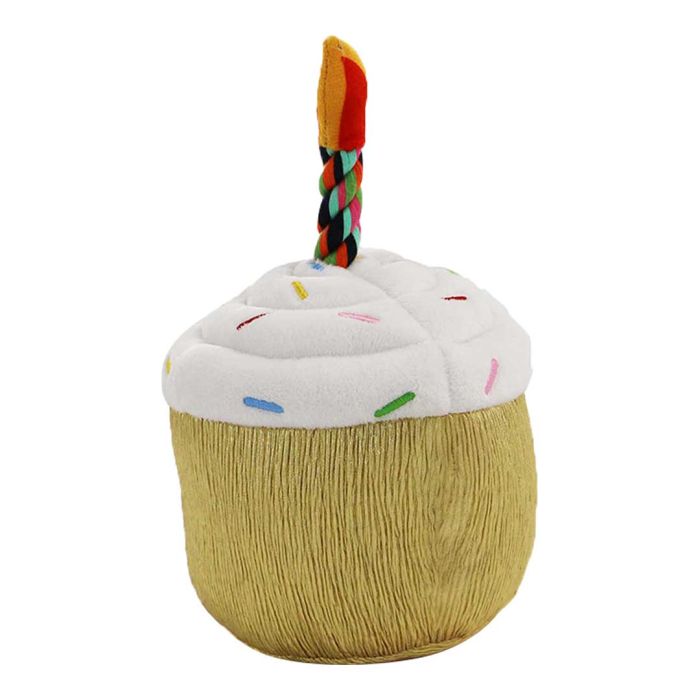 Ancol Pawty Squeaky Cupcake Dog Toy