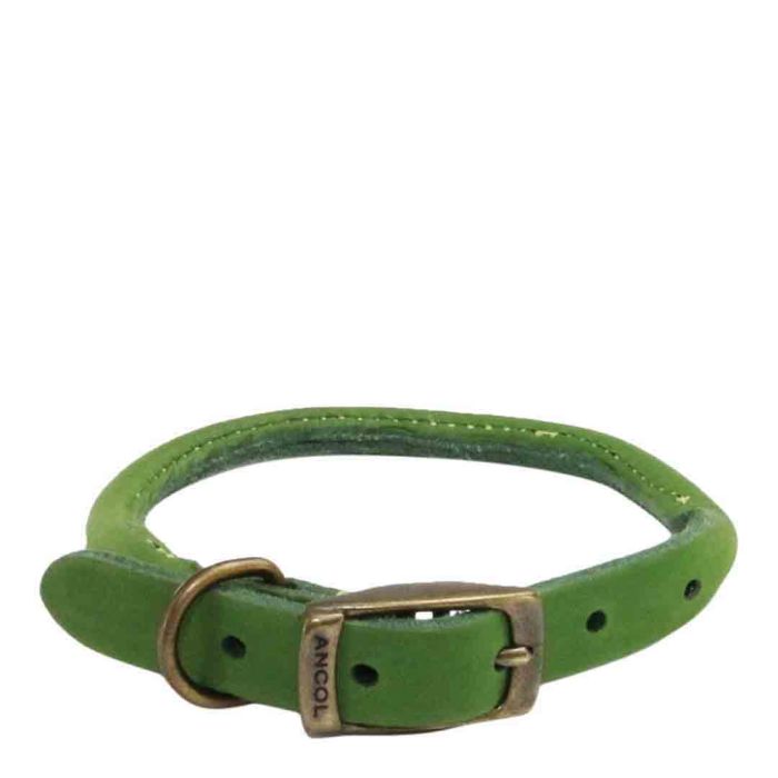 Ancol Round Dog Collar Green Size 3