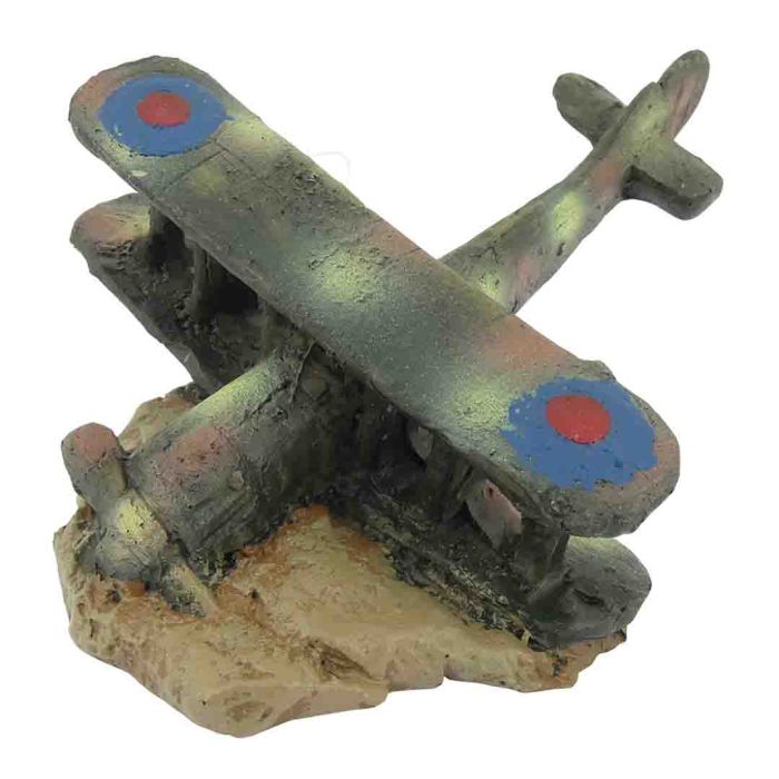Aqua Dreams Military Plane Wreckage Tank Decoration