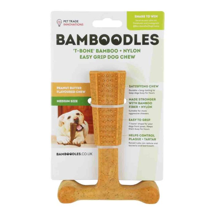 Bamboodles ‘T-Bone Peanut Butter Medium