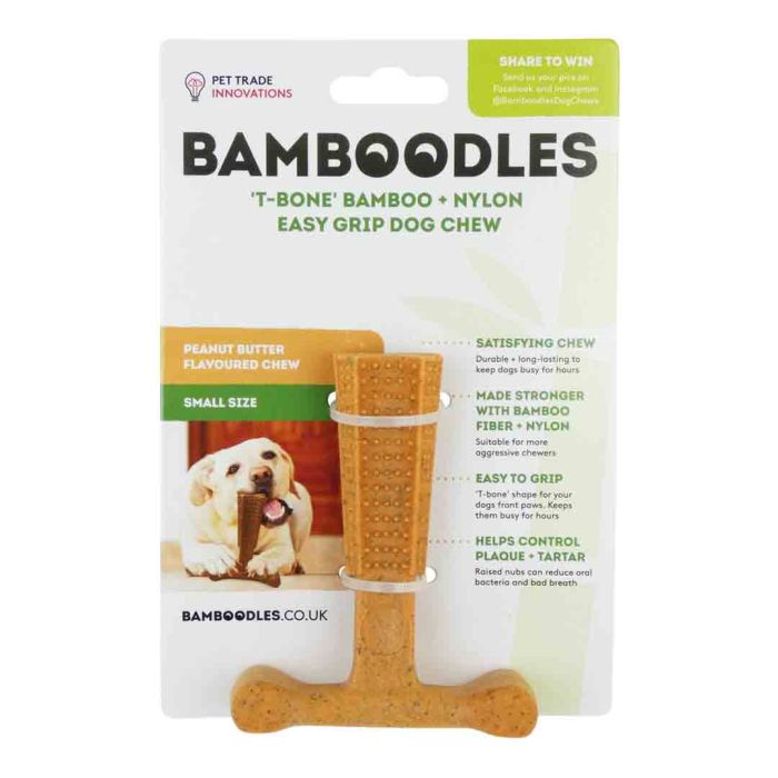 Bamboodles ‘T-Bone Peanut Butter Dog Chew Toy