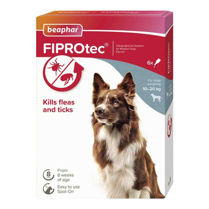 FIPROtec Spot-On for Medium Dogs 6 Pipettes