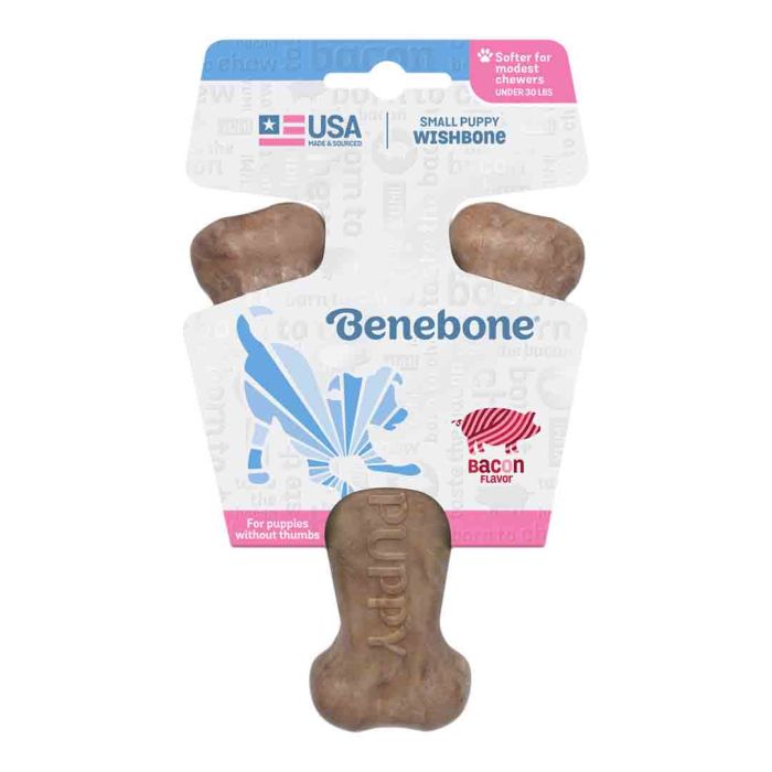Benebone Puppy Wishbone Bacon Small