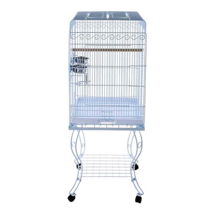 Liberta Gama Parrot Cage & Stand White