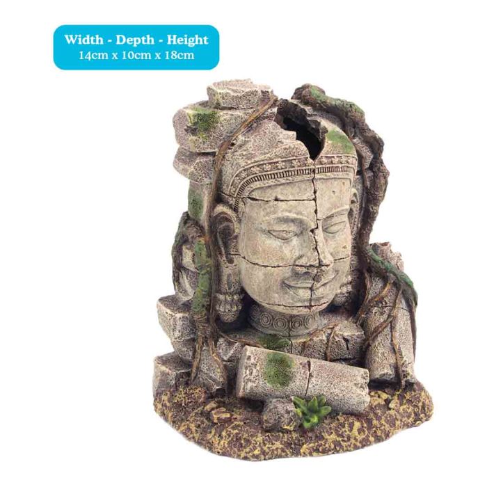 Stone Head Ruin Fish Tank Decoration