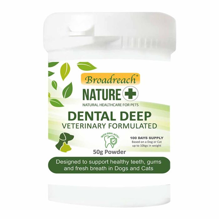 Broadreach Nature Dental Deep Supplement Powder for Dogs & Cats