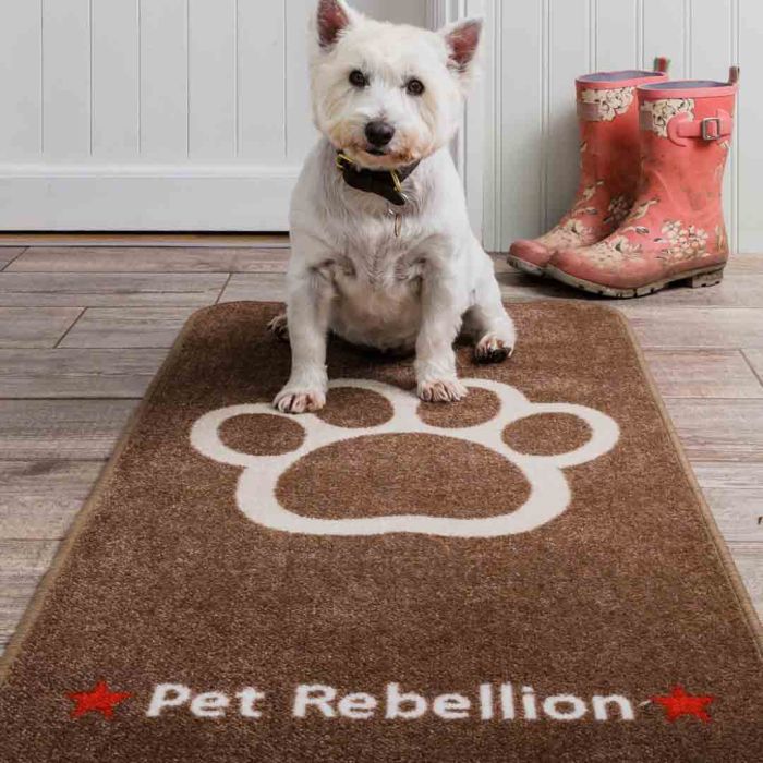 Pet Rebellion Stop Muddy Paws Biscuit Dog Mat
