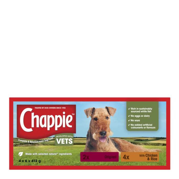 Chappie Favourites Wet Dog Food Cans 24 x 400g