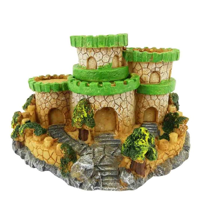 Aqua Dreams Round Column Castle Tank Ornament