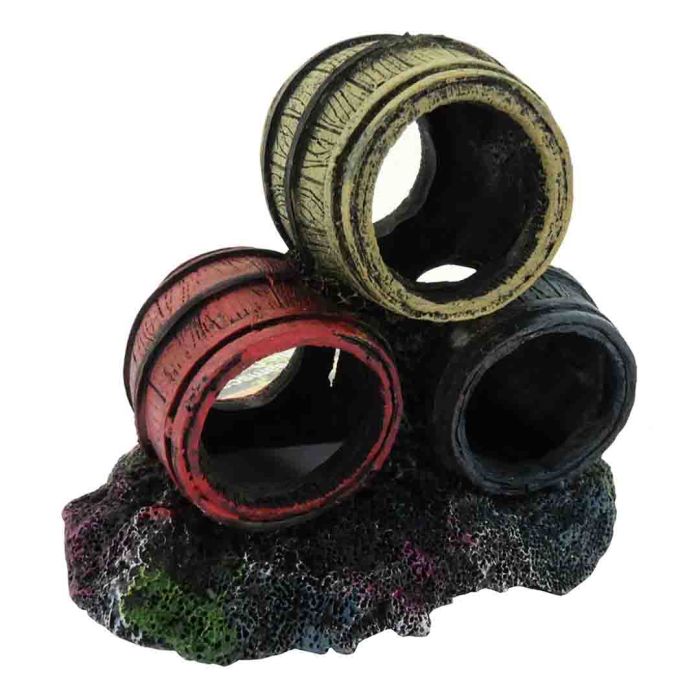 Aqua Dreams Triple Barrel Stack Fish Tank Decoration