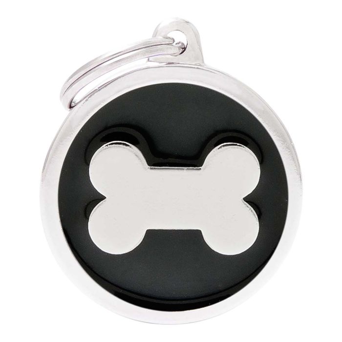 My Family Classic Big Circle Black with Bone
