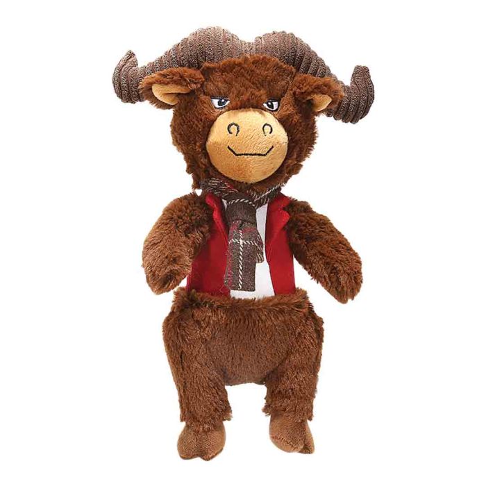 Happy Pet Dandy Dudes Buffalo Dog Toy