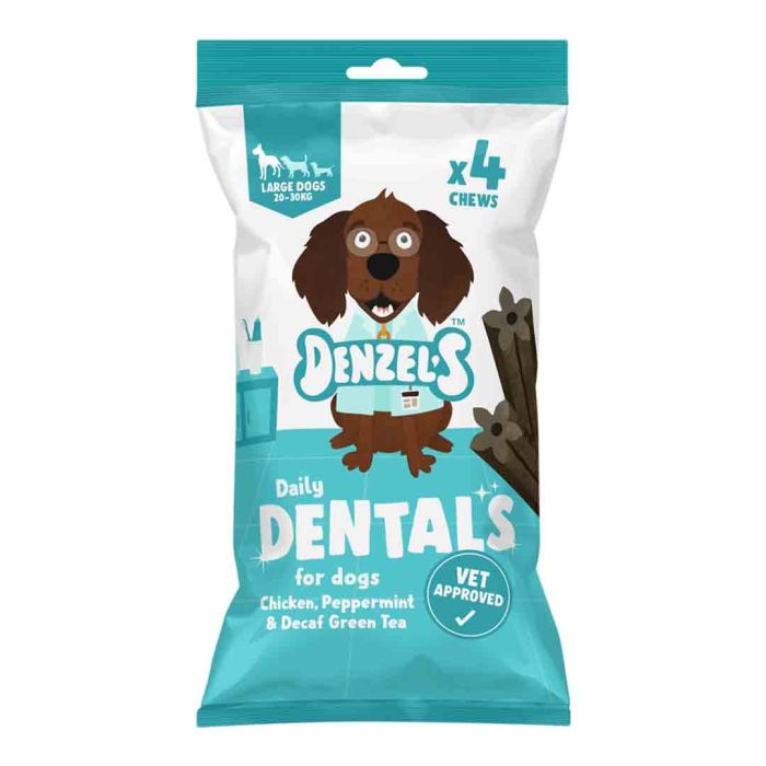 Denzels Large Daily Dental Chicken Dog Chew Treats