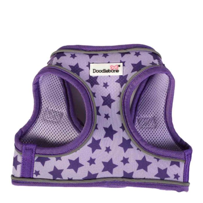 Doodlebone Snappy Violet Star Dog Harness