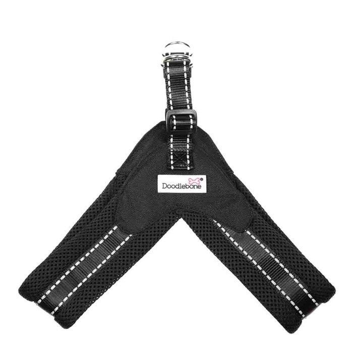 Doodlebone Coal Boomerang Dog Harness Size 3