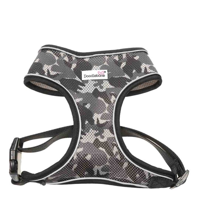 Doodlebone Airmesh Dog Harness in Smokey Camo Size 2
