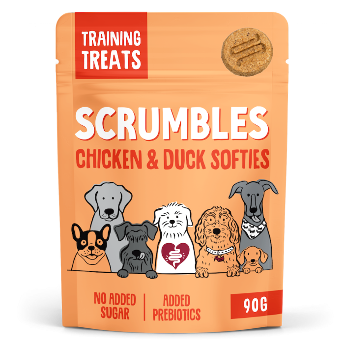 Scrumbles Softies Training Treats for Dogs Chicken and Duck 90g