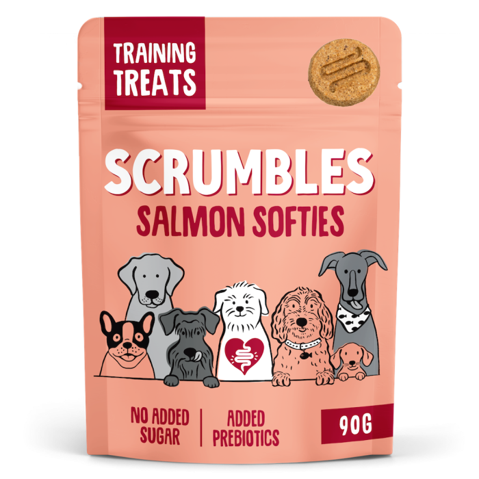 Scrumbles Softies Training Treats for Dogs Salmon 90g