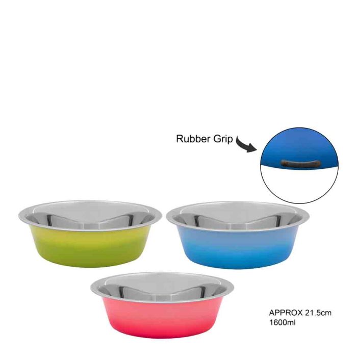 Summer Ombre Stainless Steel Bowl, 21.5Cm
